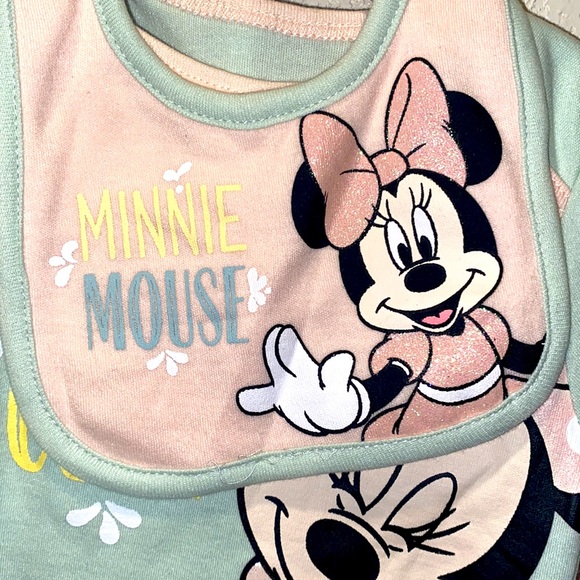 Disney Minnie Mouse 3pc Matching Baby Girl Set - Picture 3 of 4